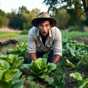 בחור גידל ירקות אורגניים בגינה, ואז גילה משהו מטורף